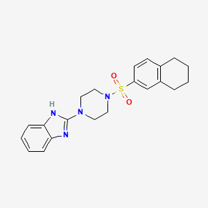 2-(4-((5,6,7,8-tetrahydronaphthalen-2-yl)sulfonyl)piperazin-1-yl)-1H-benzo[d]imidazole