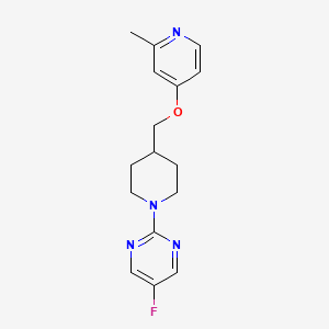 5-Fluoro-2-[4-[(2-methylpyridin-4-yl)oxymethyl]piperidin-1-yl]pyrimidine