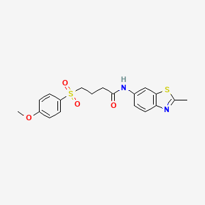 4-((4-methoxyphenyl)sulfonyl)-N-(2-methylbenzo[d]thiazol-6-yl)butanamide