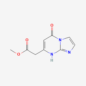 molecular formula C9H9N3O3 B2718803 Methyl (5-oxo-5,8-dihydroimidazo[1,2-a]pyrimidin-7-yl)acetate CAS No. 940995-70-0