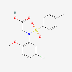 N-(5-chloro-2-methoxyphenyl)-N-[(4-methylphenyl)sulfonyl]glycine
