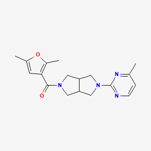 (2,5-Dimethylfuran-3-yl)-[2-(4-methylpyrimidin-2-yl)-1,3,3a,4,6,6a-hexahydropyrrolo[3,4-c]pyrrol-5-yl]methanone