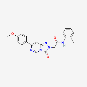 molecular formula C23H23N5O3 B2718839 N-(2,3-dimethylphenyl)-2-[7-(4-methoxyphenyl)-5-methyl-3-oxo-2H,3H-[1,2,4]triazolo[4,3-c]pyrimidin-2-yl]acetamide CAS No. 1251704-69-4