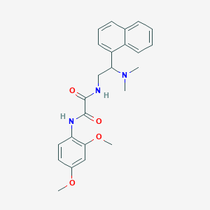 molecular formula C24H27N3O4 B2718864 N1-(2,4-二甲氧基苯基)-N2-(2-(二甲基氨基)-2-(萘-1-基)乙基)草酰胺 CAS No. 941871-78-9
