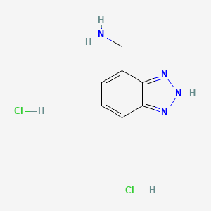 2H-Benzotriazol-4-ylmethanamine;dihydrochloride