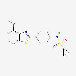 N-[1-(4-Methoxy-1,3-benzothiazol-2-yl)piperidin-4-yl]cyclopropanesulfonamide