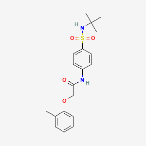 N-[4-(tert-butylsulfamoyl)phenyl]-2-(2-methylphenoxy)acetamide