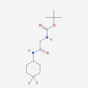 molecular formula C13H22F2N2O3 B2718876 Tert-butyl (2-((4,4-difluorocyclohexyl)amino)-2-oxoethyl)carbamate CAS No. 2177061-08-2