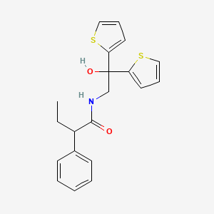 N-(2-hydroxy-2,2-di(thiophen-2-yl)ethyl)-2-phenylbutanamide