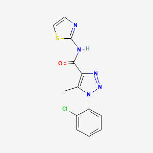 1-(2-chlorophenyl)-5-methyl-N-(1,3-thiazol-2-yl)triazole-4-carboxamide