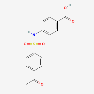 4-[(4-acetylphenyl)sulfonylamino]benzoic Acid