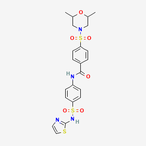 4-(2,6-Dimethyl-morpholine-4-sulfonyl)-N-[4-(thiazol-2-ylsulfamoyl)-phenyl]-benzamide
