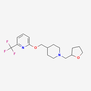 2-({1-[(Oxolan-2-yl)methyl]piperidin-4-yl}methoxy)-6-(trifluoromethyl)pyridine
