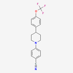 4-(4-(4-(Trifluoromethoxy)phenyl)piperidin-1-yl)benzonitrile