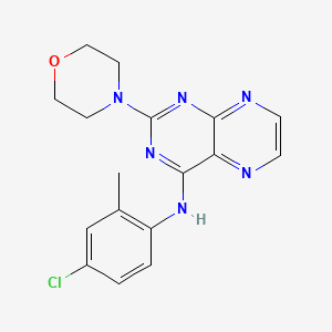 N-(4-chloro-2-methylphenyl)-2-(morpholin-4-yl)pteridin-4-amine