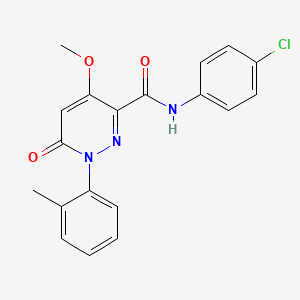 N-(4-chlorophenyl)-4-methoxy-1-(2-methylphenyl)-6-oxopyridazine-3-carboxamide