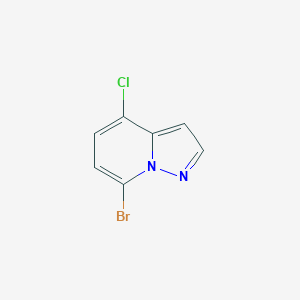 molecular formula C7H4BrClN2 B2718911 7-Bromo-4-chloropyrazolo[1,5-a]pyridine CAS No. 1427375-34-5