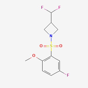 3-(Difluoromethyl)-1-((5-fluoro-2-methoxyphenyl)sulfonyl)azetidine