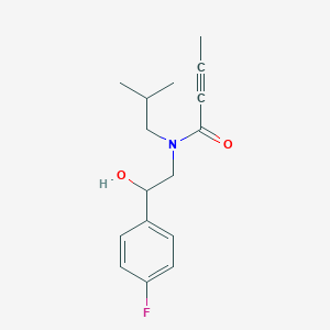 N-[2-(4-Fluorophenyl)-2-hydroxyethyl]-N-(2-methylpropyl)but-2-ynamide