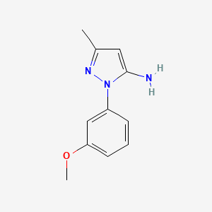 molecular formula C11H13N3O B2718922 1-(3-Methoxyphenyl)-3-methyl-1H-pyrazol-5-amine CAS No. 92721-94-3