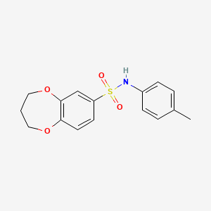 N-(p-tolyl)-3,4-dihydro-2H-benzo[b][1,4]dioxepine-7-sulfonamide