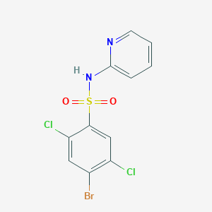 4-Bromo-2,5-dichloro-N-pyridin-2-ylbenzenesulfonamide