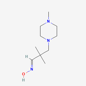 molecular formula C10H22ClN3O B2718980 (1E)-2,2-Dimethyl-3-(4-methylpiperazin-1-yl)-propanal oxime CAS No. 1119452-80-0