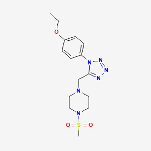 1-((1-(4-ethoxyphenyl)-1H-tetrazol-5-yl)methyl)-4-(methylsulfonyl)piperazine