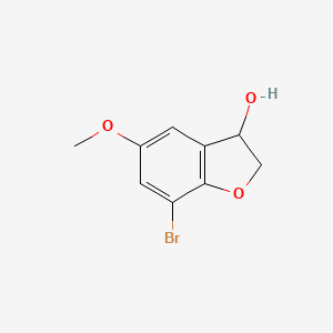 7-Bromo-5-methoxy-2,3-dihydro-1-benzofuran-3-ol