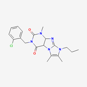 3-[(2-chlorophenyl)methyl]-1,6,7-trimethyl-8-propyl-1H,2H,3H,4H,8H-imidazo[1,2-g]purine-2,4-dione
