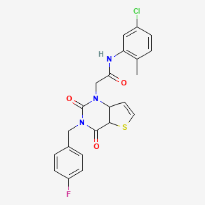 N-(5-chloro-2-methylphenyl)-2-{3-[(4-fluorophenyl)methyl]-2,4-dioxo-1H,2H,3H,4H-thieno[3,2-d]pyrimidin-1-yl}acetamide