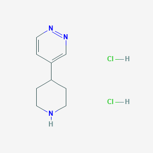 molecular formula C9H15Cl2N3 B2718990 4-(Piperidin-4-yl)pyridazine dihydrochloride CAS No. 2174007-77-1