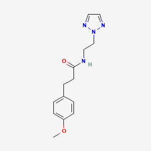 molecular formula C14H18N4O2 B2719009 3-(4-methoxyphenyl)-N-[2-(2H-1,2,3-triazol-2-yl)ethyl]propanamide CAS No. 2097919-65-6