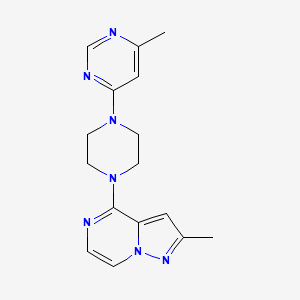 2-Methyl-4-[4-(6-methylpyrimidin-4-yl)piperazin-1-yl]pyrazolo[1,5-a]pyrazine