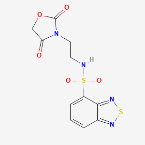 N-(2-(2,4-dioxooxazolidin-3-yl)ethyl)benzo[c][1,2,5]thiadiazole-4-sulfonamide