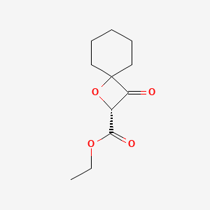 molecular formula C11H16O4 B2719034 ethyl (2R)-3-oxo-1-oxaspiro[3.5]nonane-2-carboxylate CAS No. 1231753-65-3