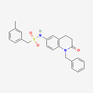 molecular formula C24H24N2O3S B2719043 N-(1-benzyl-2-oxo-1,2,3,4-tetrahydroquinolin-6-yl)-1-(3-methylphenyl)methanesulfonamide CAS No. 946270-45-7