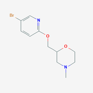 molecular formula C11H15BrN2O2 B2719054 2-[(5-Bromopyridin-2-yl)oxymethyl]-4-methylmorpholine CAS No. 2379946-21-9