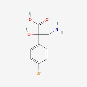 3-Amino-2-(4-bromophenyl)-2-hydroxypropanoic acid