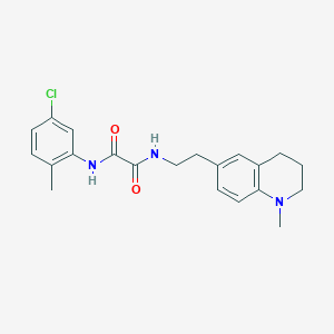 molecular formula C21H24ClN3O2 B2719113 N'-(5-chloro-2-methylphenyl)-N-[2-(1-methyl-1,2,3,4-tetrahydroquinolin-6-yl)ethyl]ethanediamide CAS No. 946312-40-9