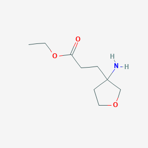 Ethyl 3-(3-aminooxolan-3-yl)propanoate