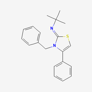 (Z)-N-(3-benzyl-4-phenylthiazol-2(3H)-ylidene)-2-methylpropan-2-amine