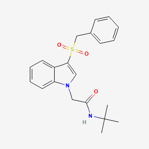 2-(3-(benzylsulfonyl)-1H-indol-1-yl)-N-(tert-butyl)acetamide