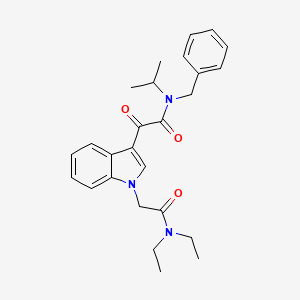 molecular formula C26H31N3O3 B2719175 N-benzyl-2-{1-[(diethylcarbamoyl)methyl]-1H-indol-3-yl}-2-oxo-N-(propan-2-yl)acetamide CAS No. 872843-49-7