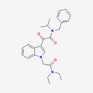 N-benzyl-2-(1-(2-(diethylamino)-2-oxoethyl)-1H-indol-3-yl)-N-isopropyl-2-oxoacetamide