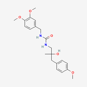 1-(3,4-Dimethoxybenzyl)-3-(2-hydroxy-3-(4-methoxyphenyl)-2-methylpropyl)urea