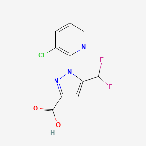 1-(3-Chloropyridin-2-yl)-5-(difluoromethyl)pyrazole-3-carboxylic acid