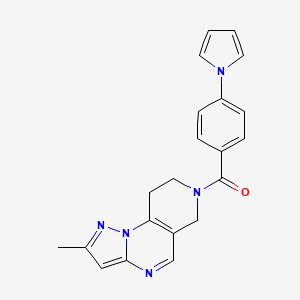 (4-Methyl-2,3,7,11-tetrazatricyclo[7.4.0.02,6]trideca-1(9),3,5,7-tetraen-11-yl)-(4-pyrrol-1-ylphenyl)methanone