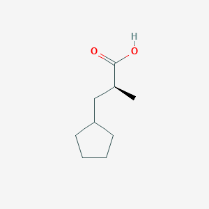 molecular formula C9H16O2 B2719227 (2S)-3-Cyclopentyl-2-methylpropanoic acid CAS No. 1831097-70-1