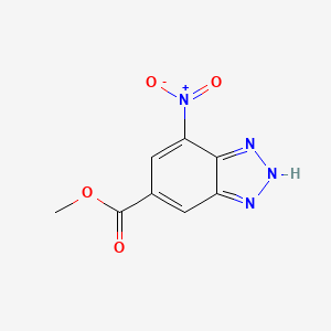 molecular formula C8H6N4O4 B2719233 Methyl 7-nitro-1H-benzo[d][1,2,3]triazole-5-carboxylate CAS No. 706793-17-1